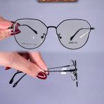 عینک فریم فلزی پایین گرد  010830