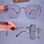 عینک فریم فلزی زاویه دار   010831