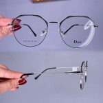 عینک فریم فلزی پایین گرد   010842