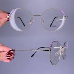 عینک فریم فلزی گرد  010846