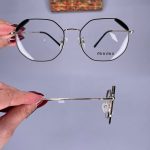 عینک فریم فلزی زاویه دار  010847