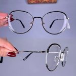 عینک فریم فلزی گرد  010852