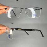 عینک نیم فریم مستطیلی  010776