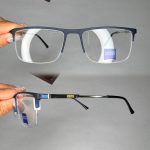 عینک نیم فریم مستطیلی  010777