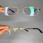 عینک نیم فریم مستطیلی  010782