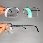 عینک نیم فریم مستطیلی  010787