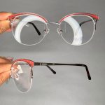 عینک نیم فریم گربه ای   010772