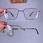 عینک فریم فلزی مستطیلی  010802