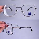 عینک فریم فلزی زاویه دار 010812