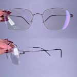 عینک فریم فلزی مستطیلی  010817
