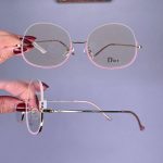 عینک نیم فریم فلزی زاویه دار  010915