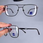 عینک فریم فلزی دوپل زاویه دار   010931