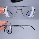 عینک فریم فلزی دوپل زاویه دار  010932