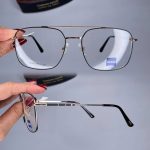 عینک فریم فلزی دوپل زاویه دار   010936