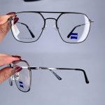 عینک فریم فلزی دوپل زاویه دار  010937