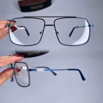 عینک فریم فلزی دوپل زاویه دار   010938