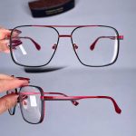 عینک فریم فلزی دوپل زاویه دار   010951