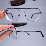 عینک فریم فلزی دوپل زاویه دار   010953