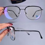 عینک فریم فلزی دوپل زاویه دار   010961