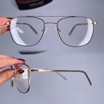 عینک فریم فلزی دوپل زاویه دار  010965