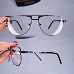 عینک فریم فلزی دوپل زاویه دار   010966