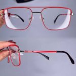 عینک فریم فلزی دوپل زاویه دار  010967
