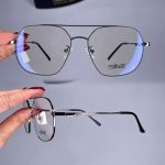 عینک فریم فلزی دوپل زاویه دار   010972