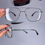 عینک فریم فلزی دوپل زاویه دار   010976