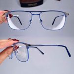 عینک فریم فلزی دوپل زاویه دار  010981