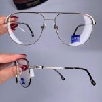 عینک فریم فلزی دوپل زاویه دار  010991