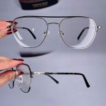 عینک فریم فلزی دوپل زاویه دار    010998