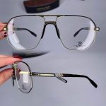 عینک فریم فلزی دوپل زاویه دار دماغه یک تیکه    010999