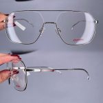 عینک فریم فلزی دوپل زاویه دار   0101003