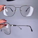 عینک فریم فلزی دوپل زاویه دار    0101004