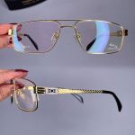 عینک فریم فلزی دوپل زاویه دار   0101008