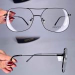 عینک فریم فلزی دوپل زاویه دار   0101013