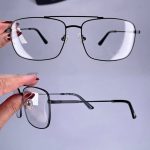 عینک فریم فلزی دوپل زاویه دار   0101020