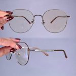 عینک فریم فلزی پایین گرد  0101034