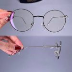 عینک فریم فلزی گرد   0101043