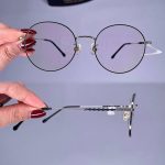 عینک فریم فلزی گرد   0101046