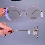 عینک فریم فلزی گرد   0101073