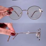 عینک فریم فلزی گرد    0101081