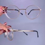 عینک فریم فلزی گرد    0101092