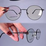 عینک فریم فلزی گرد    0101093