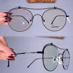 عینک فریم فلزی گرد   0101098