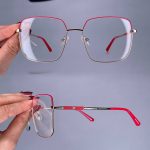 عینک فریم فلزی مربعی       010101016