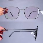 عینک فریم فلزی زاویه دار    010101017