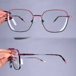 عینک فریم فلزی زاویه دار    010101018