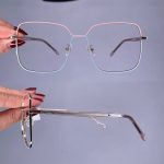 عینک فریم فلزی مربعی     010101026
