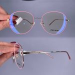 عینک فریم فلزی گرد      010101028